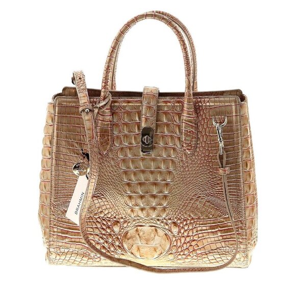 NWoT Brahmin Nakita in Sunkiss Melbourne Leather Satchel Purse